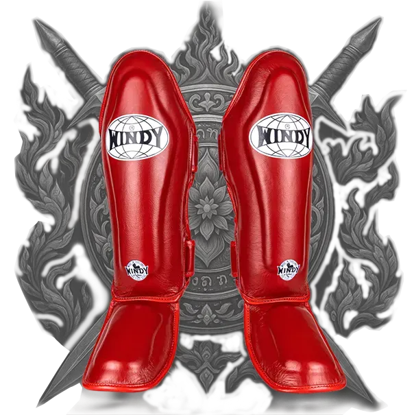 Bảo hộ ống chân Windy màu đỏ